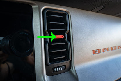 AC Vent Tab Inlays (Printed Series) - 2021+ Bronco - 21BRONCOACTABPT-BO-21BRONCOACTABPT-GHBM-21BRONCOACTABPT-AB-21BRONCOACTABPT-A51-21BRONCOACTABPT-AZ-  DRIVEN - 1