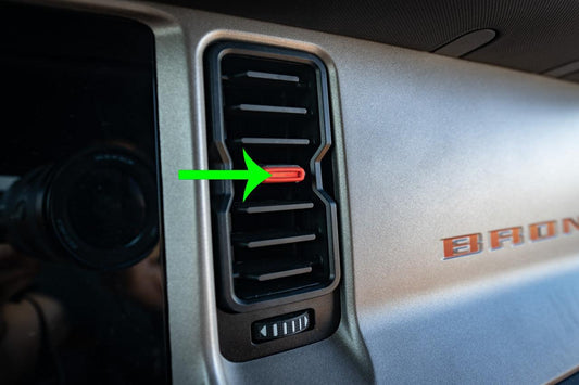 AC Vent Tab Inlays (Printed Series) - 2021+ Bronco - 21BRONCOACTABPT-BO-21BRONCOACTABPT-GHBM-21BRONCOACTABPT-AB-21BRONCOACTABPT-A51-21BRONCOACTABPT-AZ-  DRIVEN - 1