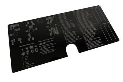 Acrylic Laser Series Fuse Box Lid Label Plate - 2021-2025 Bronco - 21BRONCOUNHDFUSE-LASER-21-21BRONCOUNHDFUSE-LASER-25-21BRONCOUNHDFUSE-LASER-SI21-21BRONCOUNHDFUSE-LASER-SI25-  DRIVEN - 3