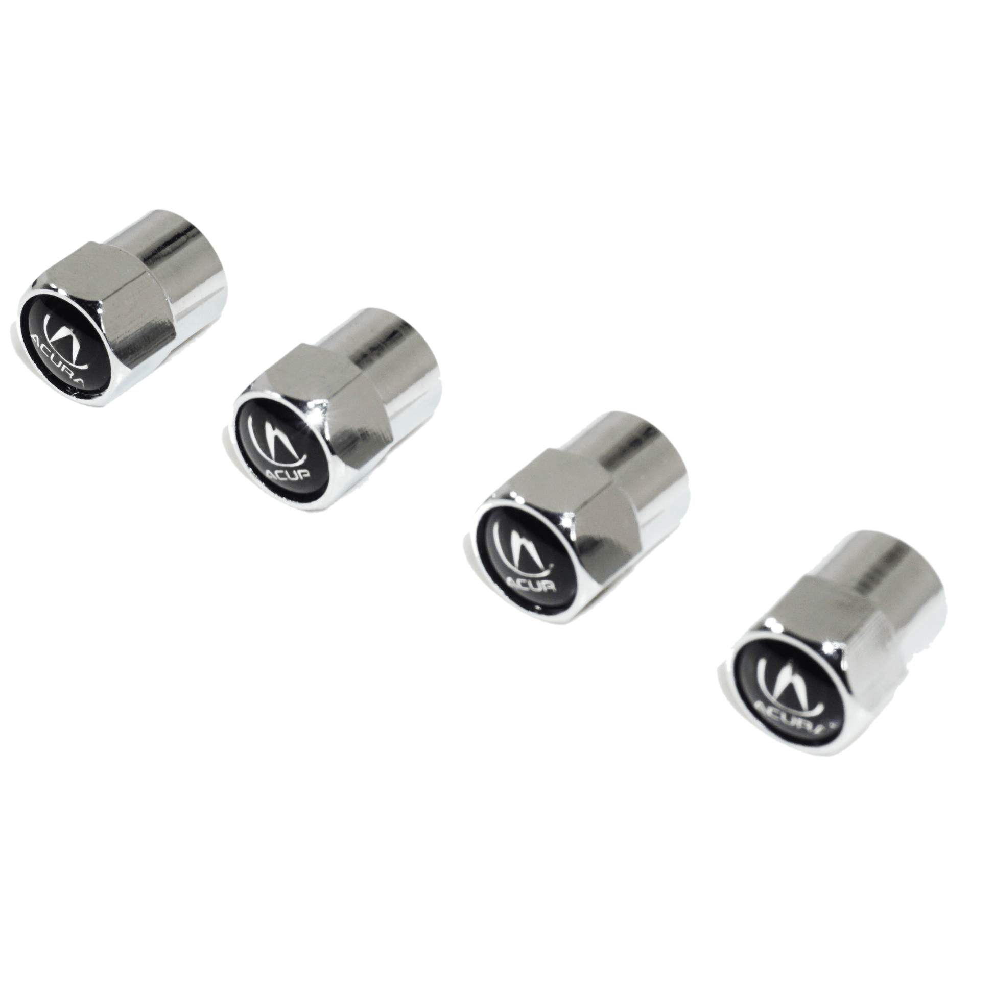 Chrome Valve Stem Tire Caps, Style: Acura - ZSD-374609-  DRIVEN - 1