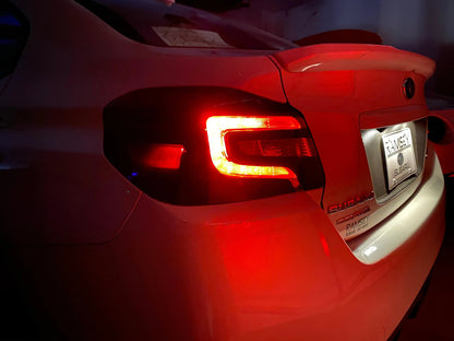 Aftermarket Taillight Style Overlays - 2015-2021 Subaru WRX / STI - SFB15WRXAMTLGB-  DRIVEN - 5