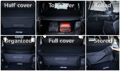 GPCA Jeep Wrangler JK 4DR Cargo Cover PRO Freedom Pack (2007-2018) - JK4FD-P-  DRIVEN - 5