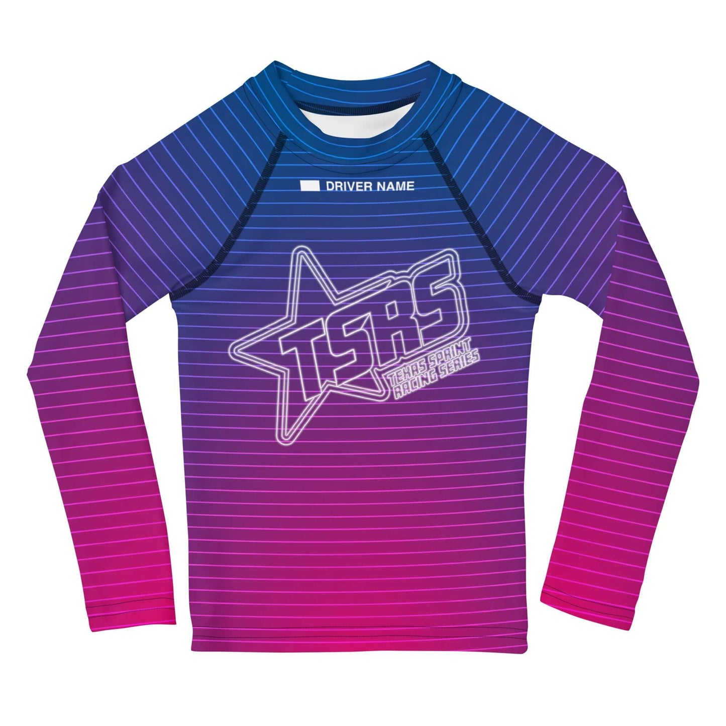 DRIVEN | TSRS '24 | Karting Underwear Top - Long Sleeve - Child -Pink/Blue - UPF 50+