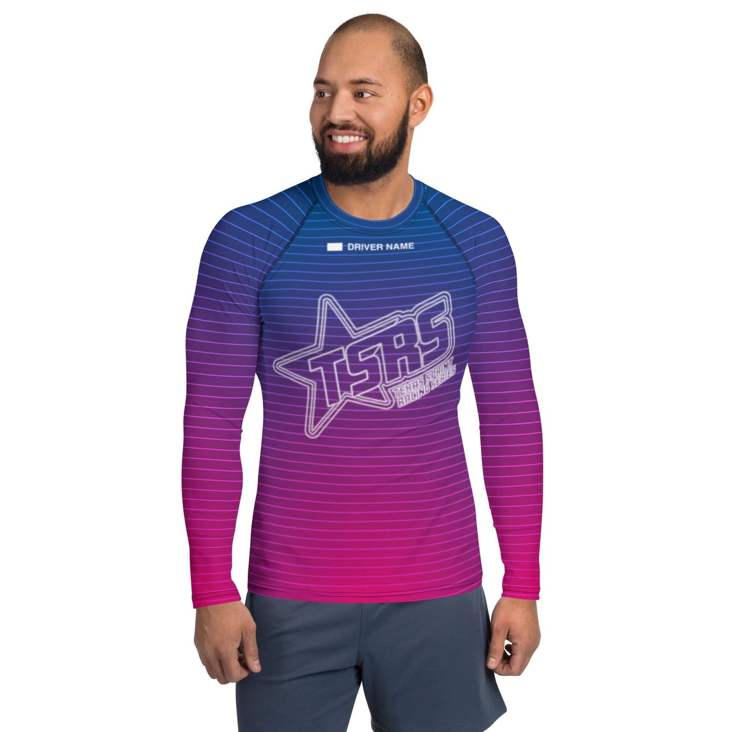 DRIVEN | TSRS '24 | Karting Underwear Top - Long Sleeve - Adult - Pink/Blue - UPF 50+