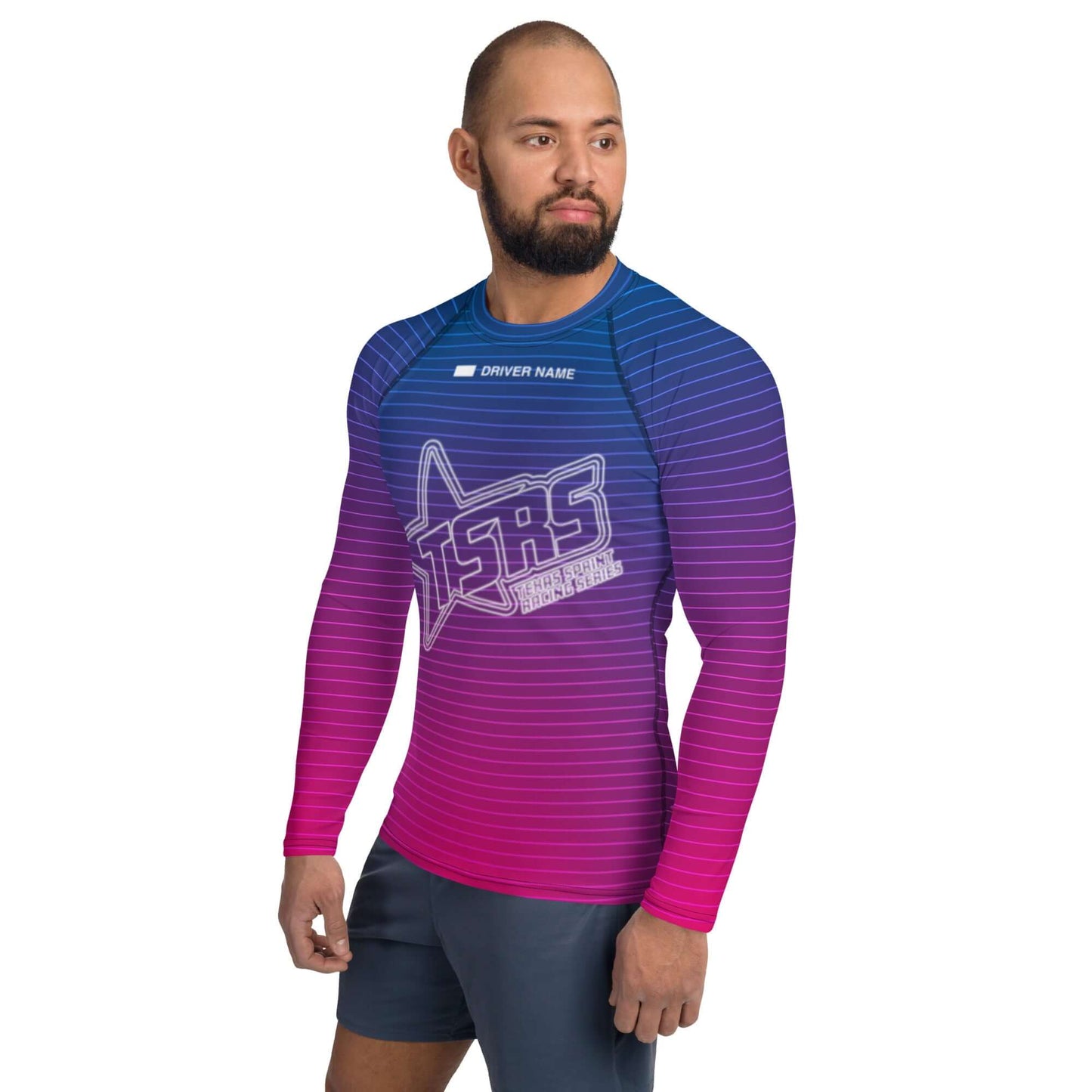 DRIVEN | TSRS '24 | Karting Underwear Top - Long Sleeve - Adult - Pink/Blue - UPF 50+