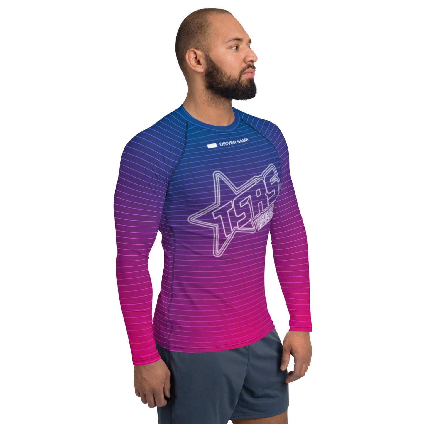 DRIVEN | TSRS '24 | Karting Underwear Top - Long Sleeve - Adult - Pink/Blue - UPF 50+