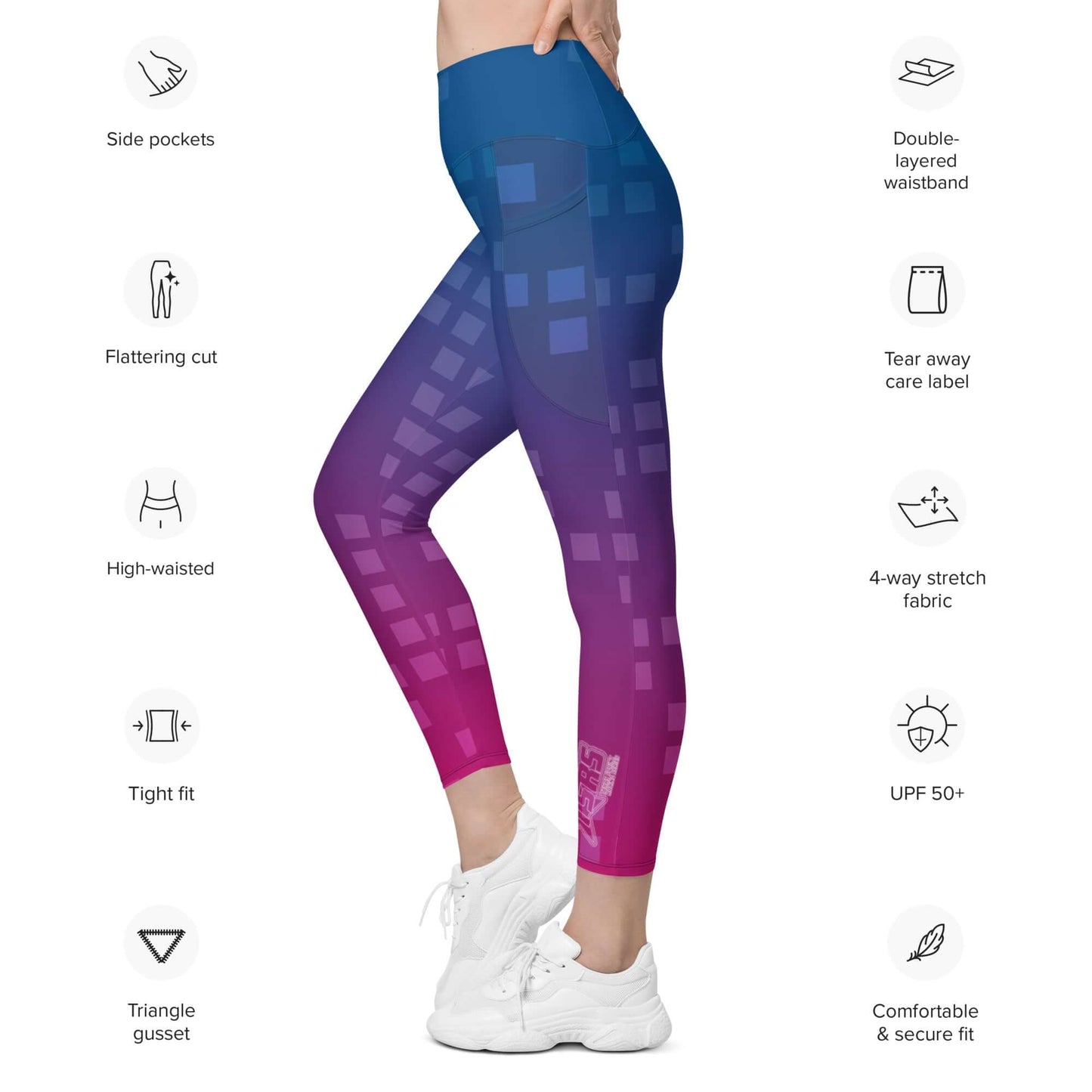 DRIVEN | TSRS '24 | Leggings with Pockets - Adult - Pink/Blue - UPF 50+ - | DRIVEN | - 6268389_14147-6268389_14148-6268389_14149-6268389_14150-6268389_14151-6268389_14152-6268389_14153-6268389_14154-6268389_14155-6268389_14156