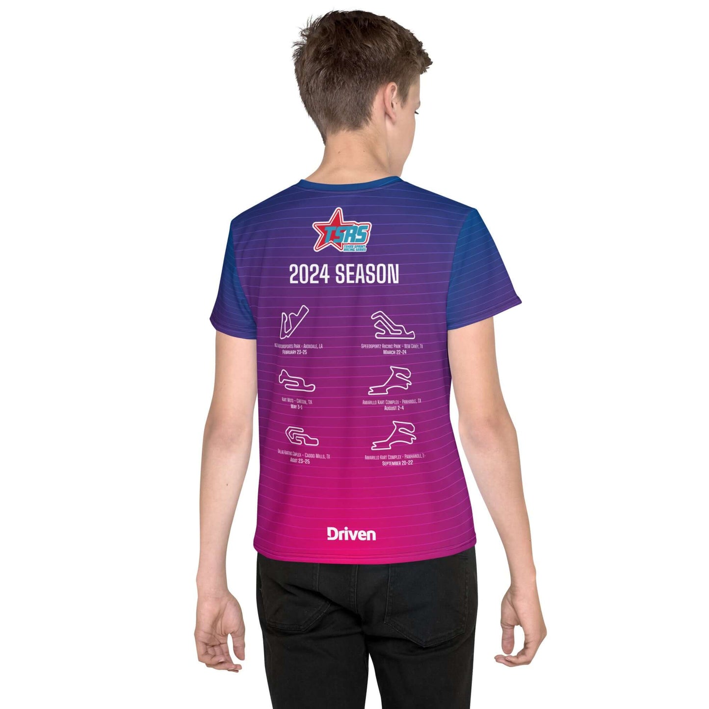 DRIVEN | TSRS '24 | T-shirt - Youth - Pink/Blue