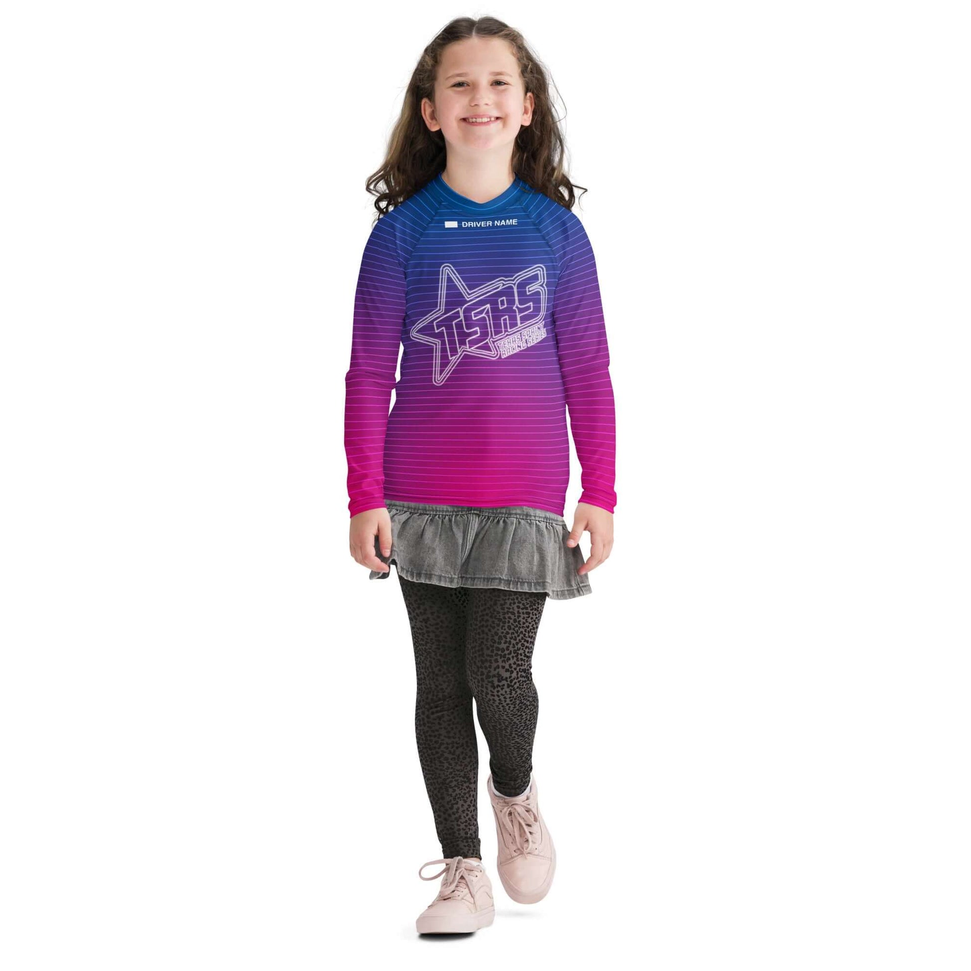 DRIVEN | TSRS '24 | Karting Underwear Top - Long Sleeve - Youth - Pink/Blue - UPF 50+ - | DRIVEN | - 6260037_10466-6260037_10467-6260037_10468-6260037_10469-6260037_10470-6260037_10471-6260037_10472