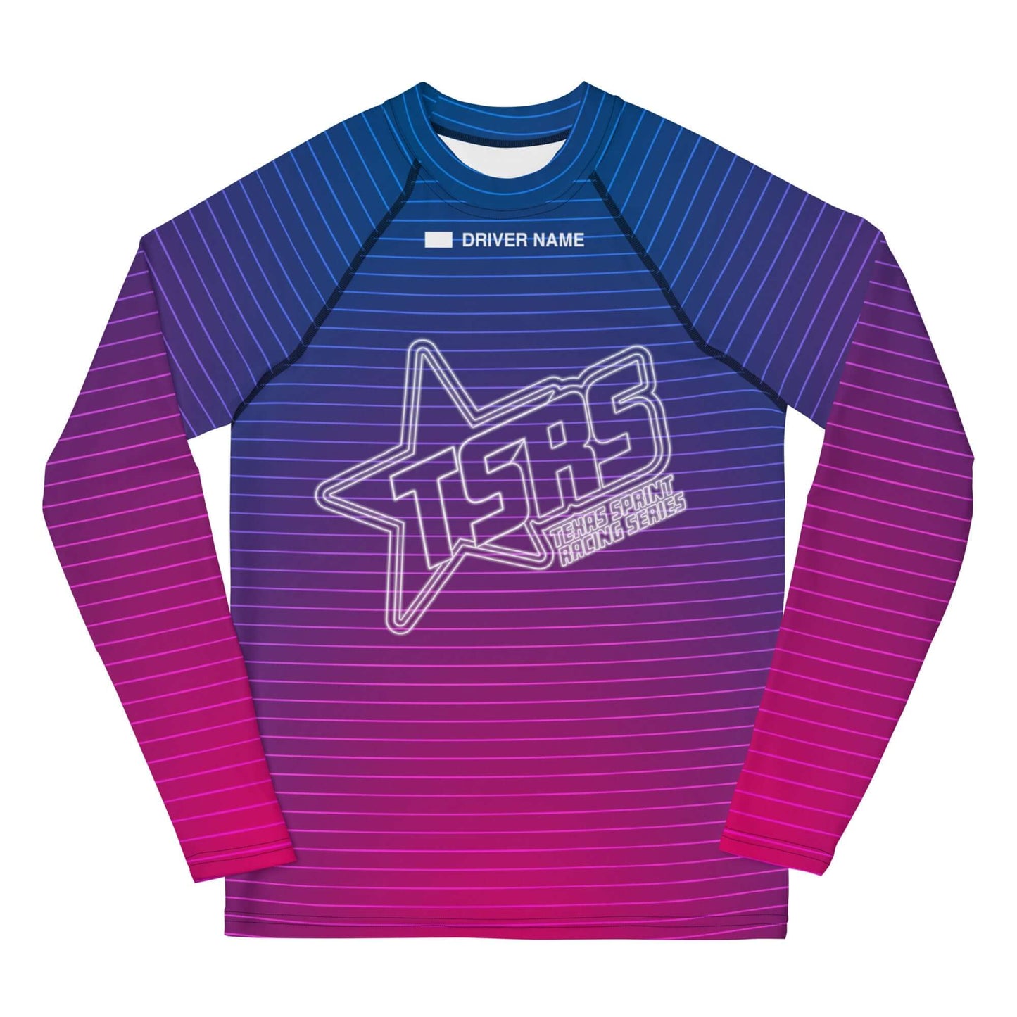 DRIVEN | TSRS '24 | Karting Underwear Top - Long Sleeve - Youth - Pink/Blue - UPF 50+