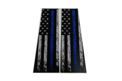 American Flag B Pillar Protection Kit (Printed Series) - 2021+ Bronco 4 Door - 21BRNBPILLAR4PT-AFBW-21BRNBPILLAR4PT-AFTBL-21BRNBPILLAR4PT-AFTRL-21BRNBPILLAR4PT-AFTGR-  DRIVEN - 20