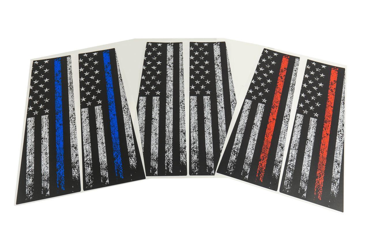 American Flag B Pillar Overlays - 2024+ Ranger - 24RANGERBPILLAR4PT-AFBW-24RANGERBPILLAR4PT-AFTBL-24RANGERBPILLAR4PT-AFTRL-24RANGERBPILLAR4PT-AFTGR-  DRIVEN - 5