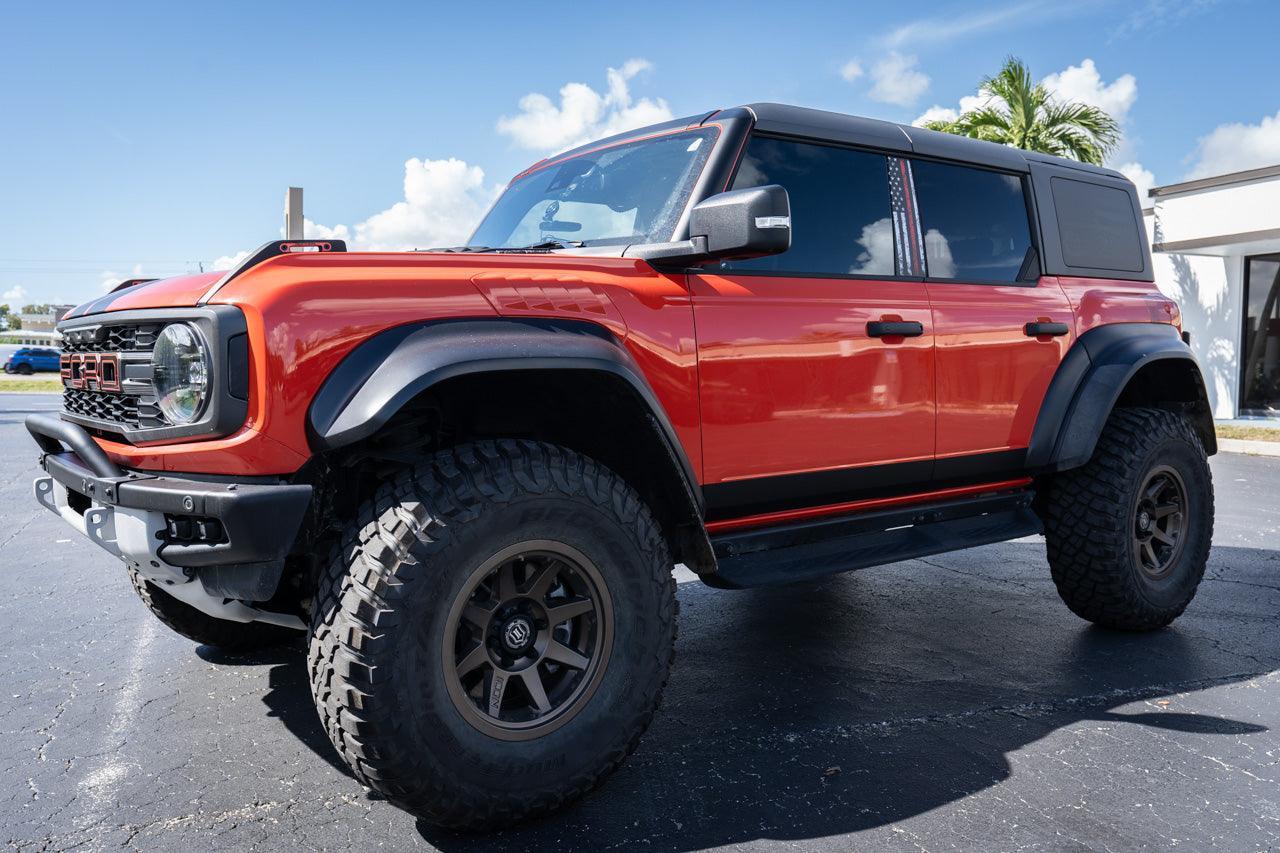 American Flag B Pillar Protection Kit (Printed Series) - 2021+ Bronco 4 Door - 21BRNBPILLAR4PT-AFBW-21BRNBPILLAR4PT-AFTBL-21BRNBPILLAR4PT-AFTRL-21BRNBPILLAR4PT-AFTGR-  DRIVEN - 4