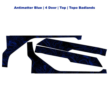 Topographic Upper Door Overlay Kit (Printed Series) - 2021+ Bronco 4 Door - 21BRNINTDRFU-TPAMBL-21BRNINTDRFU-TPA51L-21BRNINTDRFU-TPAZL-21BRNINTDRFU-TPCGL-21BRNINTDRFU-TPCBNL-  DRIVEN - 26