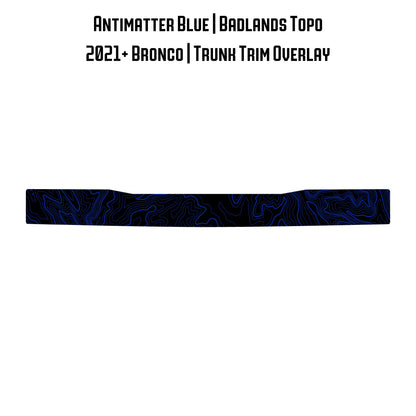 Topo Trunk Trim Overlay / Protector - 2021+ Bronco - 21BRNTRNKTRIM-TPAMBL-21BRNTRNKTRIM-TPA51L-21BRNTRNKTRIM-TPAZL-21BRNTRNKTRIM-TPCGL-21BRNTRNKTRIM-TPCBNL-  DRIVEN - 26
