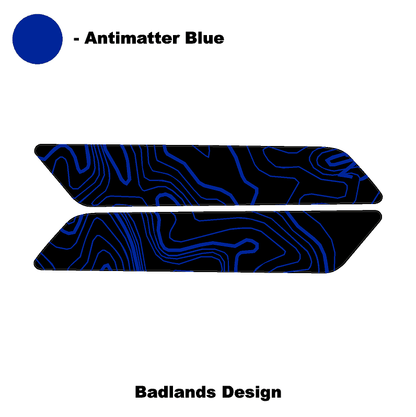 Topo Interior Rear Door Grab Handle Overlay Kit (Printed Series) - 2021+ Bronco 4 Door - 21BRNGRAB4RDR-TPAMBL-21BRNGRAB4RDR-TPA51L-21BRNGRAB4RDR-TPAZL-21BRNGRAB4RDR-TPCGL-21BRNGRAB4RDR-TPCBNL-  DRIVEN - 24