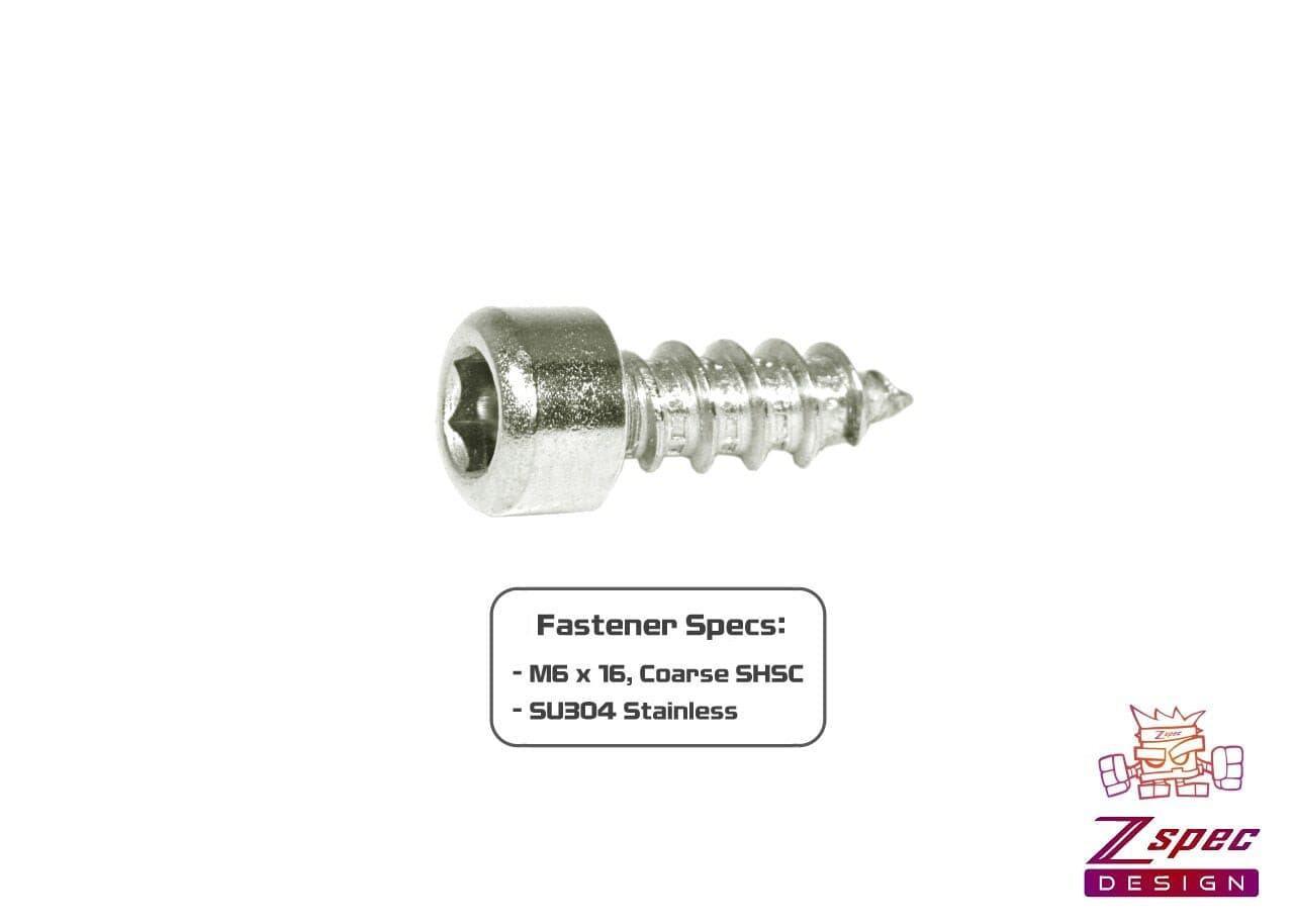 ZSPEC M6x16mm Coarse Socket-Cap SHSC Fasteners, Stainless, 10-Pack - ZSD-004780-  DRIVEN - 2