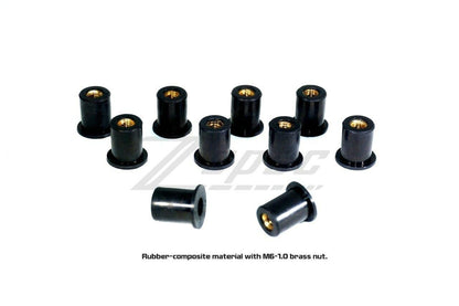 ZSPEC M6 Rubber-Composite Well Nuts for Body Kits and Flares, 10-Pack - ZSD-005626-  DRIVEN - 3