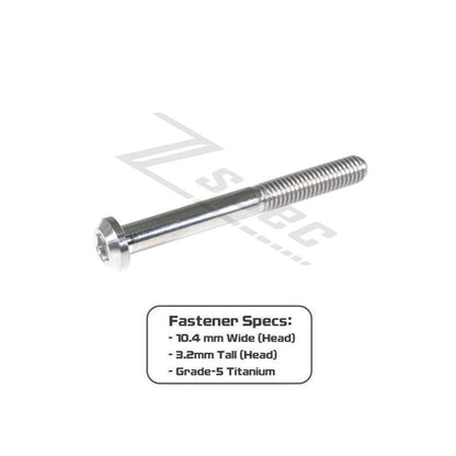 ZSPEC M6-1.0x60mm Dress-Up Bolt® Fastener, Angled Head, Titanium Grade-5, Per Each - ZSD-199097-ZSD-199103-ZSD-199110-ZSD-199127-ZSD-199134-  DRIVEN - 2