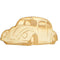 ZSPEC Laser-Engraved Birch Ornament, Style: VW Classic Beetle/Bug, ~5-inch Wide