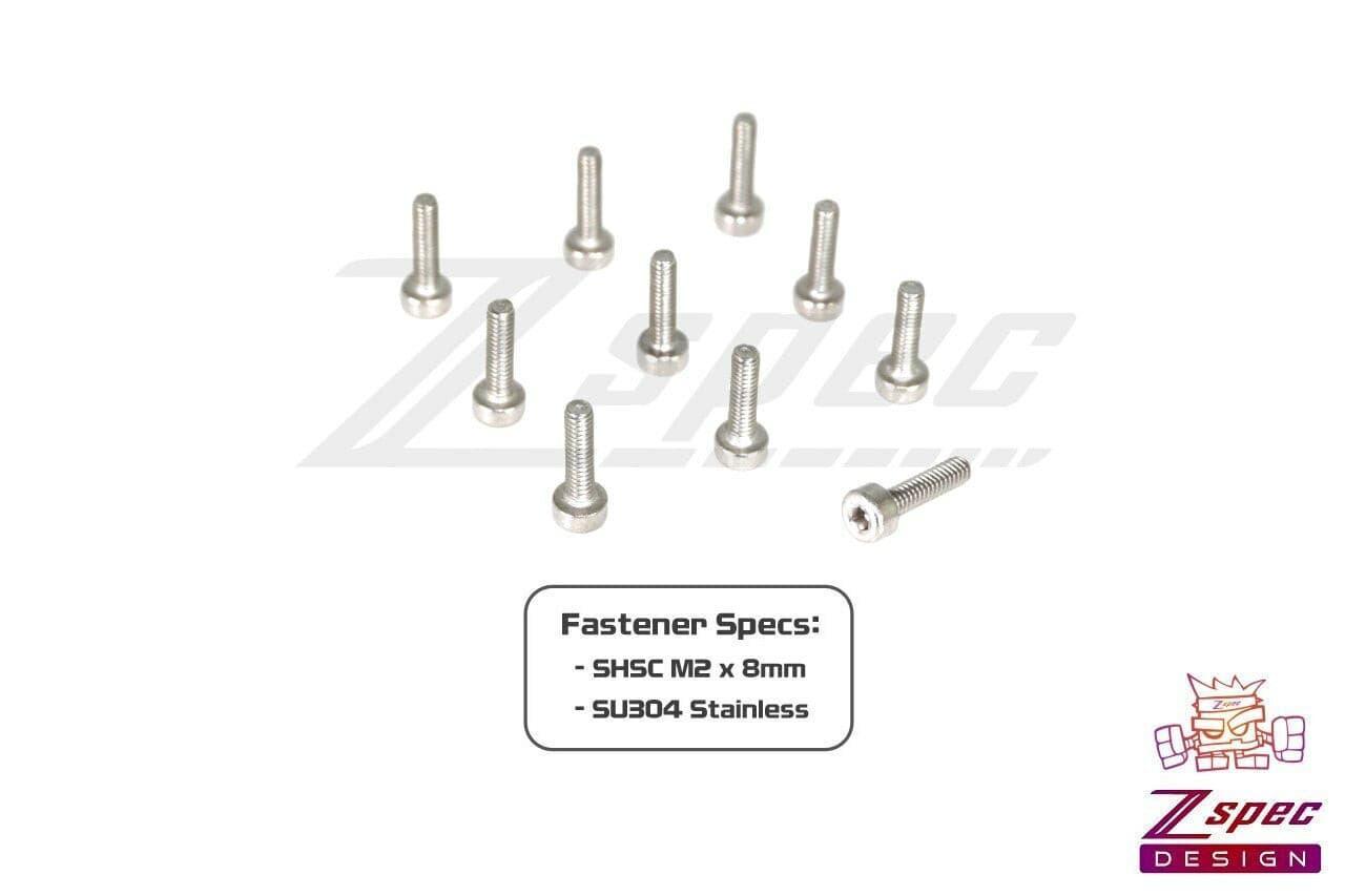 ZSPEC M2-0.4x8mm Fasteners, SHSC, Stainless SUS304, 10-Pack - ZSD-374005-  DRIVEN - 2