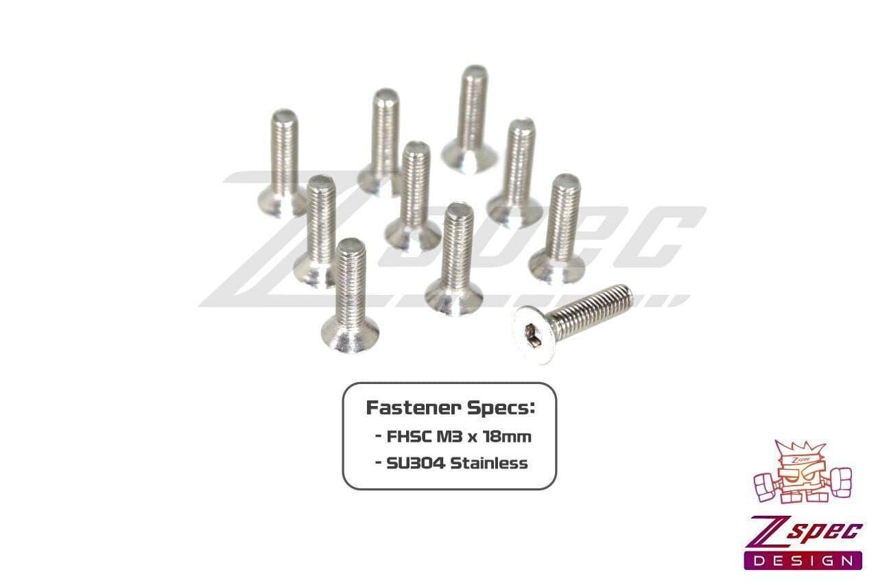 ZSPEC M3-0.5x18mm Fasteners, FHSC, Stainless SUS304, 10-Pack - ZSD-374029-  DRIVEN - 2