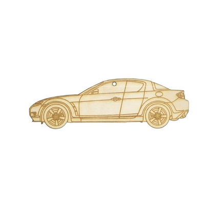 ZSPEC Laser-Engraved Wood Ornament, Style: Mazda RX8, Birch - ZSD-013010-  DRIVEN - 1
