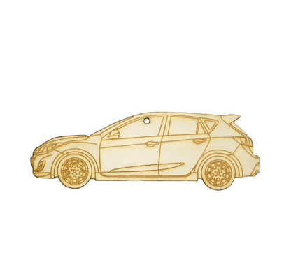 ZSPEC Laser-Engraved Wood Ornament, Style: Mazda Speed3, Birch - ZSD-013003-  DRIVEN - 1
