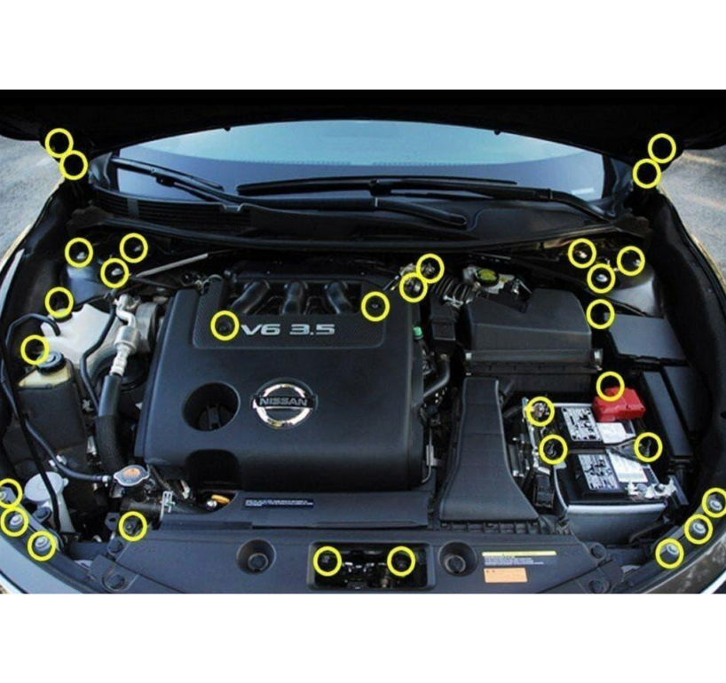 ZSPEC Stage-3 Dress Up Bolts® Fastener Kit for '07-12 Nissan Altima, Stainless & Billet - ZSD-372681-ZSD-372698-ZSD-372704-ZSD-372711-ZSD-372728-  DRIVEN - 1