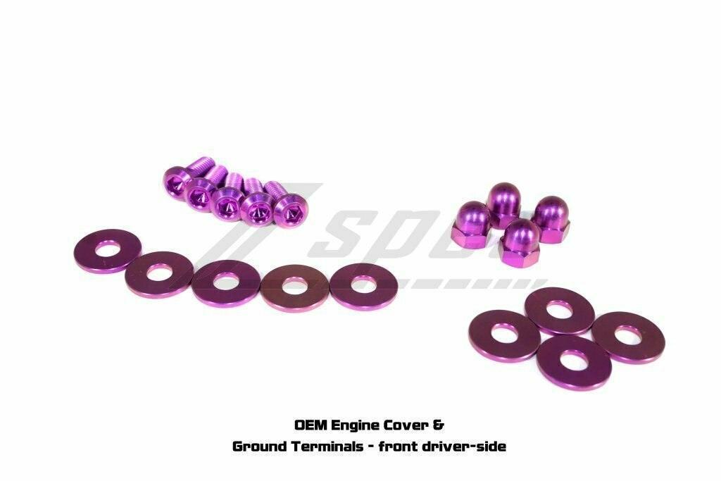 ZSPEC Stage-3 Dress Up Bolts®/Fastener Kit for '03-'08 Nissan 350z DE & HR, Titanium - ZSD-384394-ZSD-384400-ZSD-384417-ZSD-384424-ZSD-384431-  DRIVEN - 14