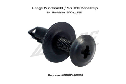 ZSPEC OEM-Style Cowl/Scuttle Panel Plastic Clip, Larger Round, for 90-96 Nissan 300zx - ZSD-007187-  DRIVEN - 2