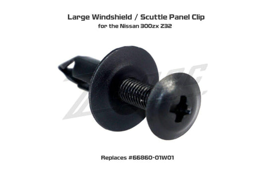 ZSPEC OEM-Style Cowl/Scuttle Panel Plastic Clip, Larger Round, for 90-96 Nissan 300zx - ZSD-007187-  DRIVEN - 2