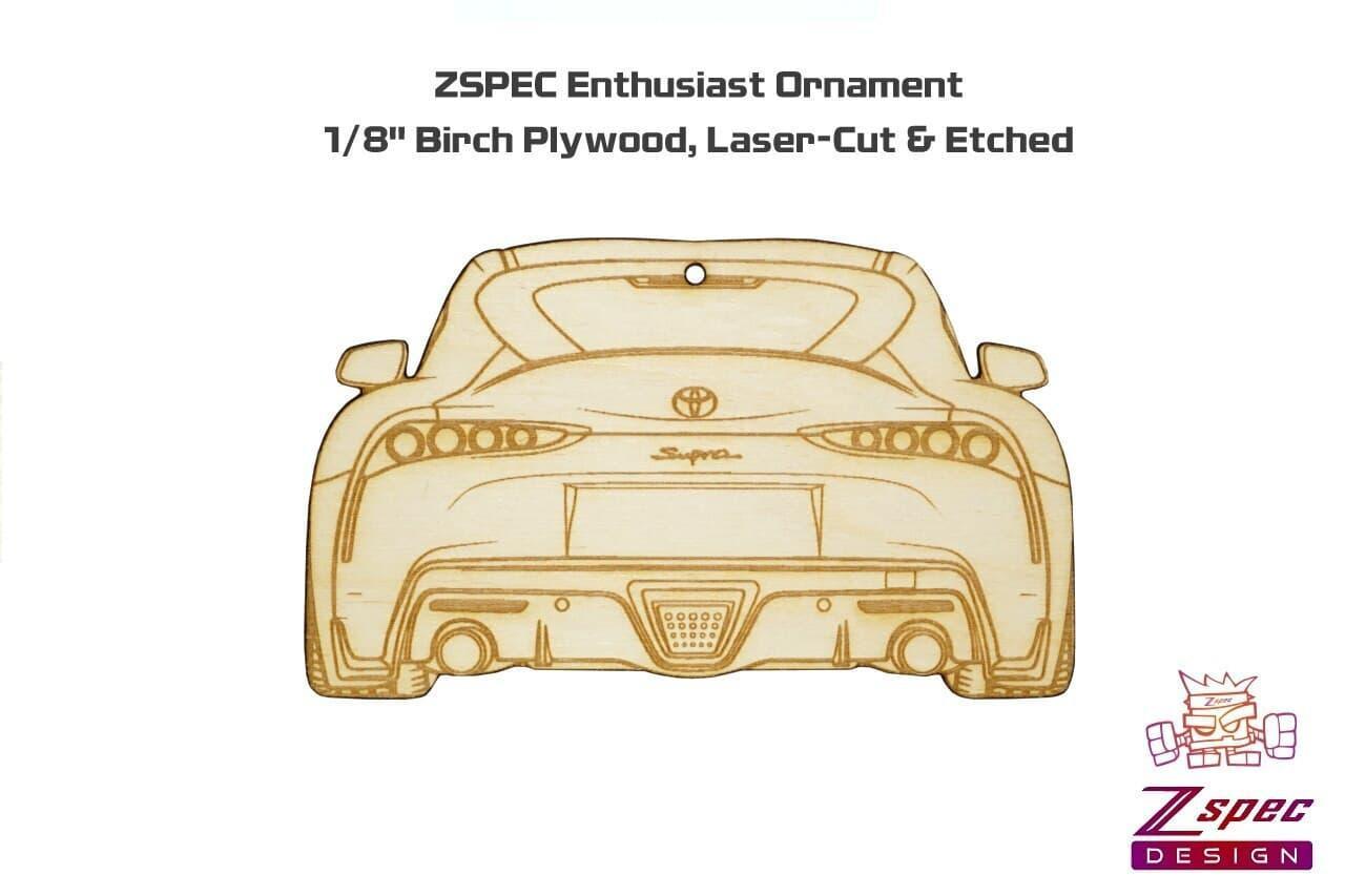 ZSPEC Laser-Engraved Wood Ornament, Style: Toyota Supra MK5, Birch - ZSD-012914-  DRIVEN - 2