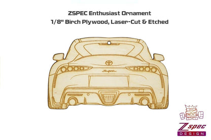 ZSPEC Laser-Engraved Wood Ornament, Style: Toyota Supra MK5, Birch - ZSD-012914-  DRIVEN - 2