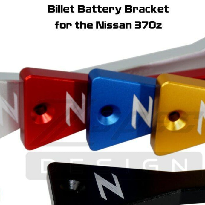 ZSPEC Battery Hold Down/Bracket for '09-20 Nissan 370z Z34, Billet w/ Stainless Hardware - ZSD-191312-ZSD-191329-ZSD-191336-ZSD-191343-ZSD-191350-  DRIVEN - 4