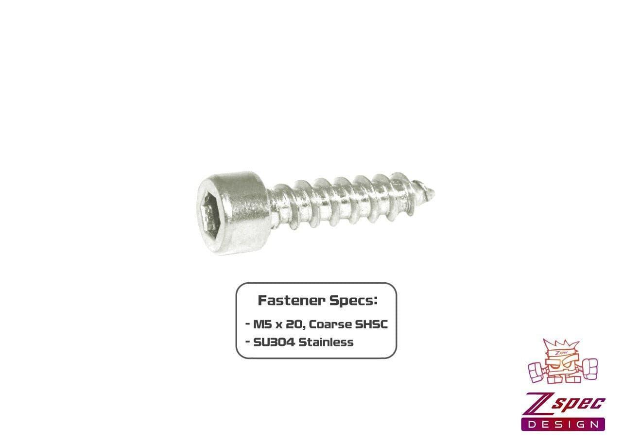 ZSPEC M5x16mm Coarse Socket-Cap SHSC Fasteners, Stainless, 10-Pack - ZSD-004797-  DRIVEN - 2