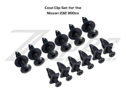 ZSPEC OEM-Style Cowl/Scuttle Panel Plastic Clip Set for '90-96 Nissan 300zx Z32 - ZSD-007361-  DRIVEN - 2