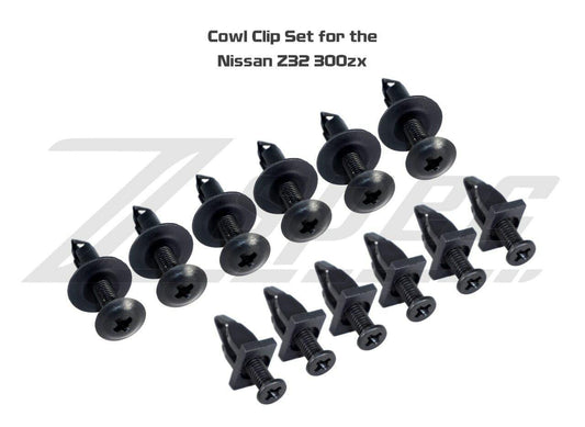 ZSPEC OEM-Style Cowl/Scuttle Panel Plastic Clip Set for '90-96 Nissan 300zx Z32 - ZSD-007361-  DRIVEN - 2