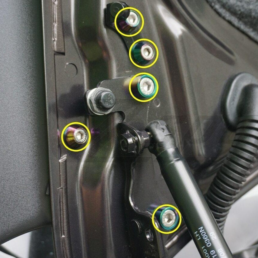 ZSPEC Trunk-Area Fastener Kit for '07-13 Mitsubishi Lancer EVO 10, Stainless & Billet - ZSD-196836-ZSD-196843-ZSD-196850-ZSD-196867-ZSD-196874-  DRIVEN - 3