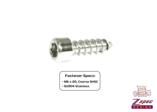ZSPEC M6x20mm Coarse Socket-Cap SHSC Fasteners, Stainless, 10-Pack - ZSD-004674-  DRIVEN - 2