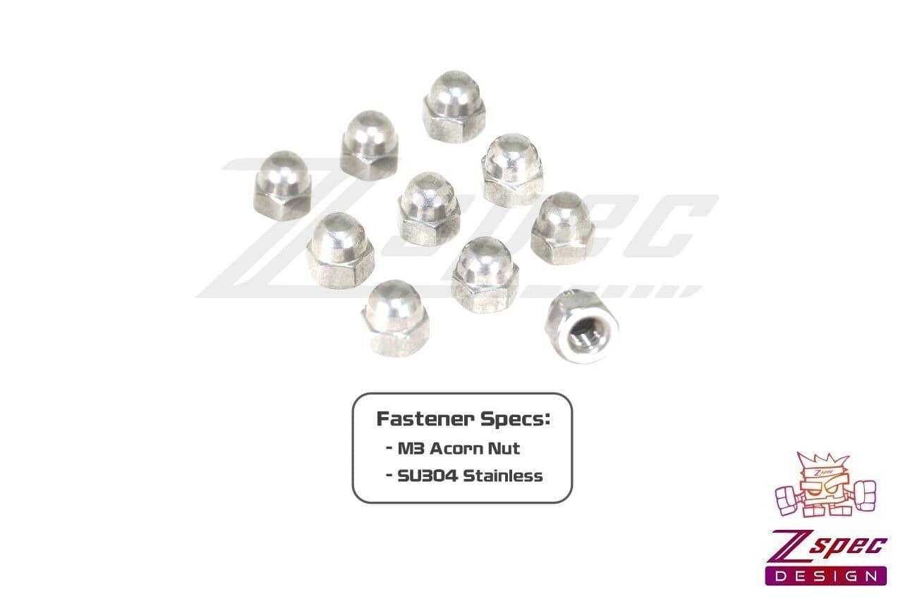 ZSPEC M3-0.5 Stainless Acorn Nuts, Stainless SUS304, 10-Pack - ZSD-373824-  DRIVEN - 2