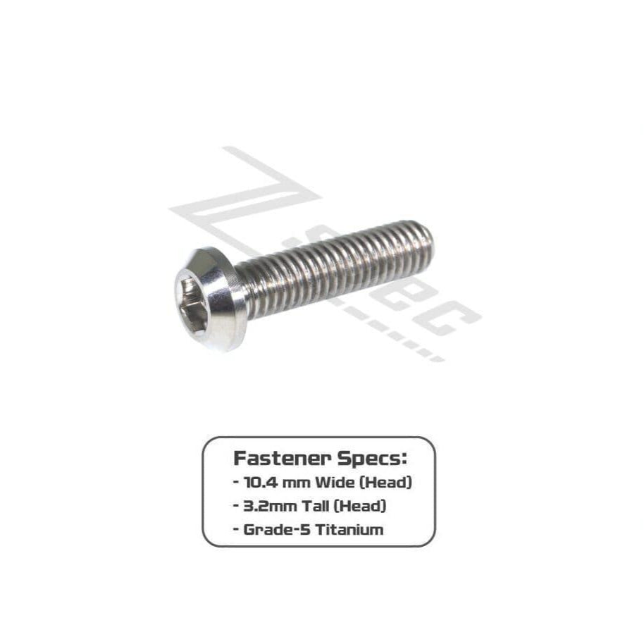 ZSPEC M6-1.0x24mm Dress Up Bolt® Fastener, Angled Head, Titanium Grade-5, Per Each - ZSD-006593-ZSD-006609-ZSD-006616-ZSD-006623-ZSD-006630-  DRIVEN - 2