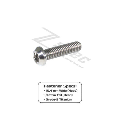 ZSPEC M6-1.0x24mm Dress Up Bolt® Fastener, Angled Head, Titanium Grade-5, Per Each - ZSD-006593-ZSD-006609-ZSD-006616-ZSD-006623-ZSD-006630-  DRIVEN - 2