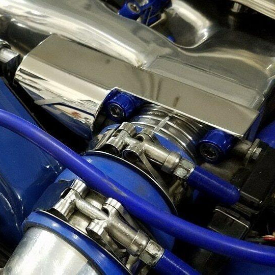 ZSPEC Polished w/Z Throttle Spring Covers for 90-93 Nissan Z32 300zx Early Plenum, Stainless - ZSD-394300-ZSD-394317-ZSD-394324-ZSD-394331-ZSD-394348-  DRIVEN - 4