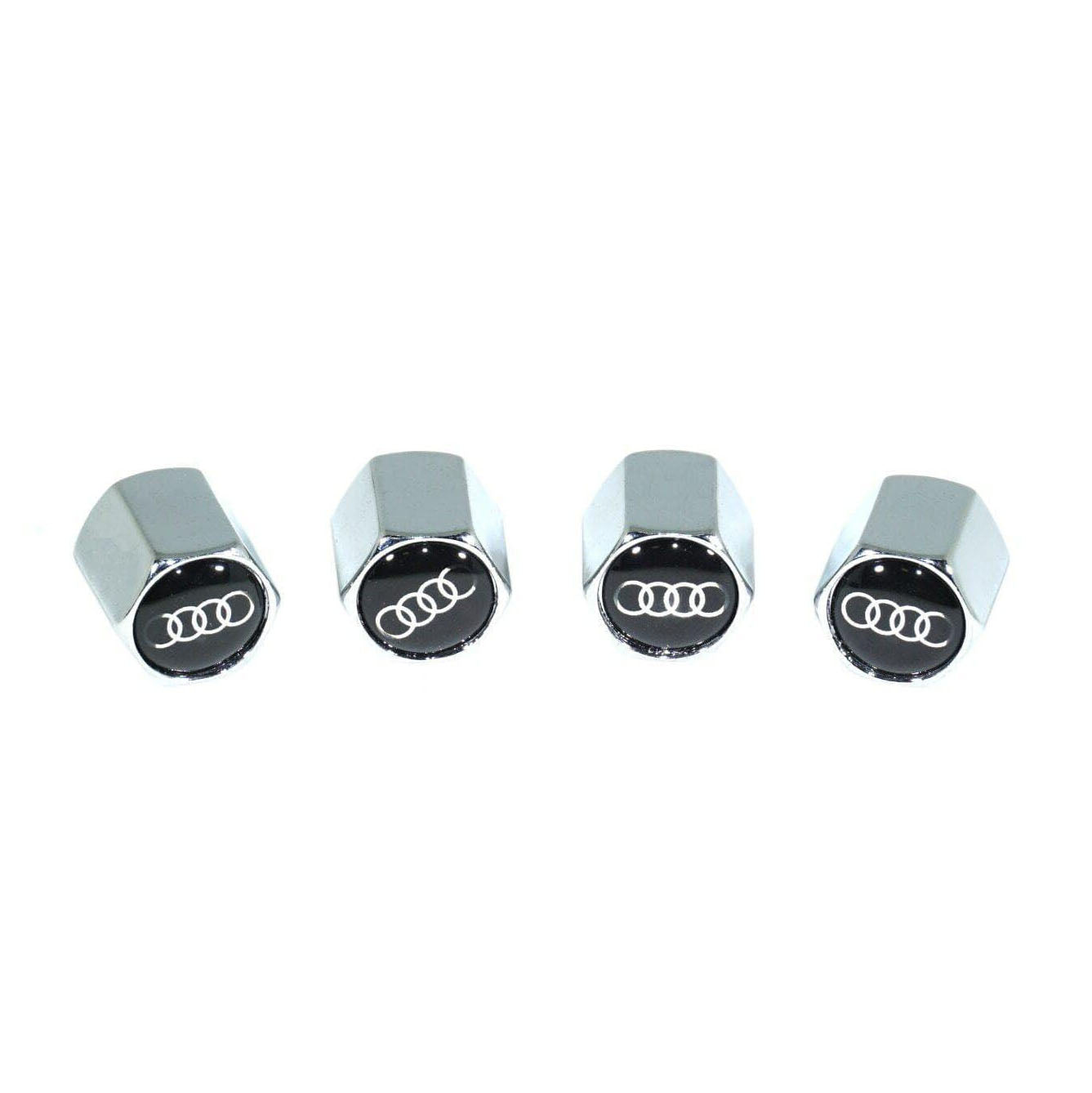 Chrome Valve Stem Tire Caps, Style: AUDI - ZSD-374081-  DRIVEN - 1