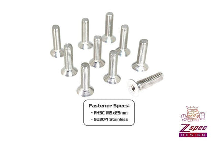 ZSPEC M5-0.8x25mm Fasteners, Flat-Head FHSC, SUS304 Stainless, 10-Pack - ZSD-005510-  DRIVEN - 2