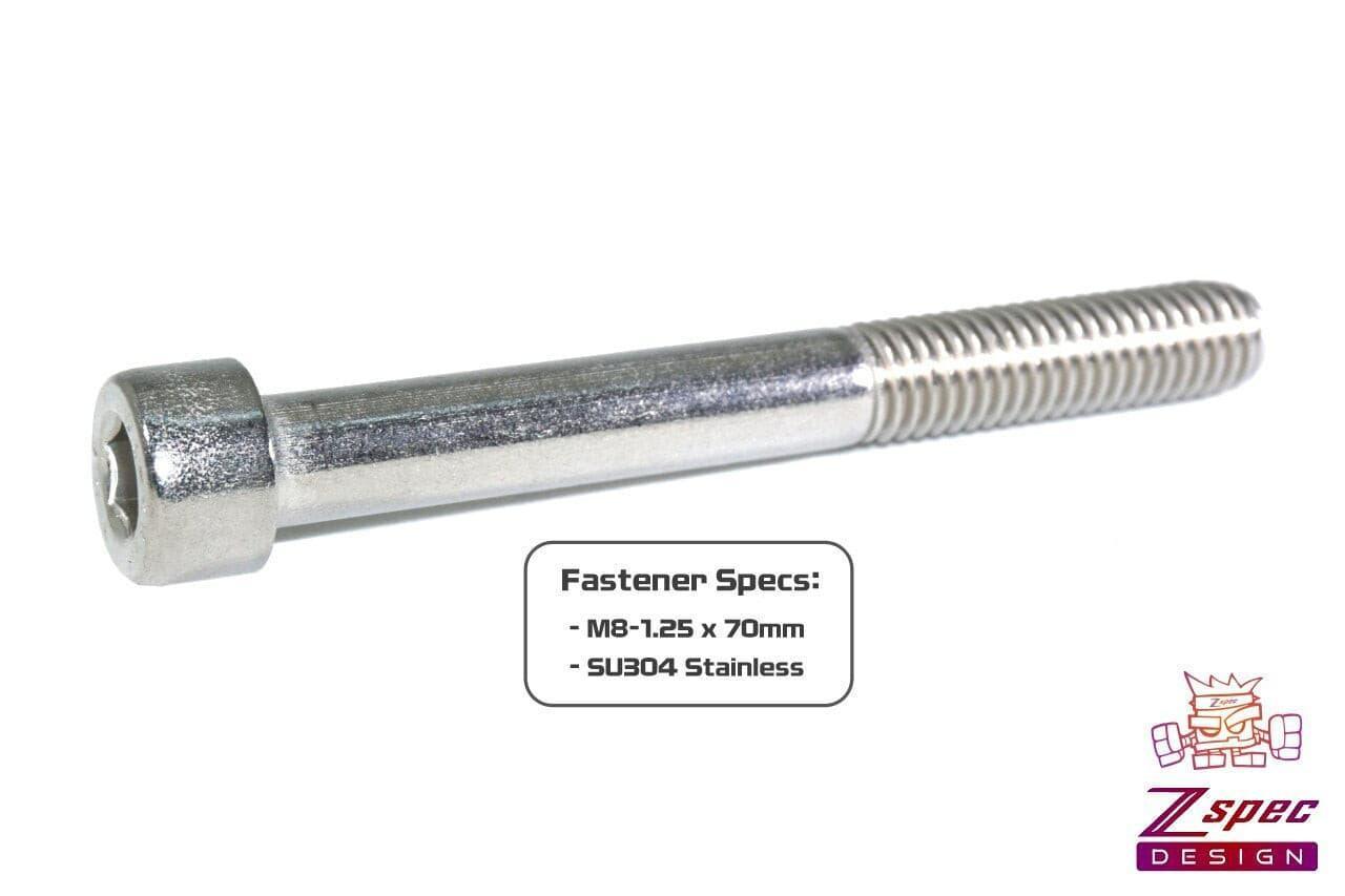 ZSPEC M8-1.25x70mm Socket-Cap SHSC Fasteners, Stainless, 10-Pack - ZSD-374326-  DRIVEN - 2