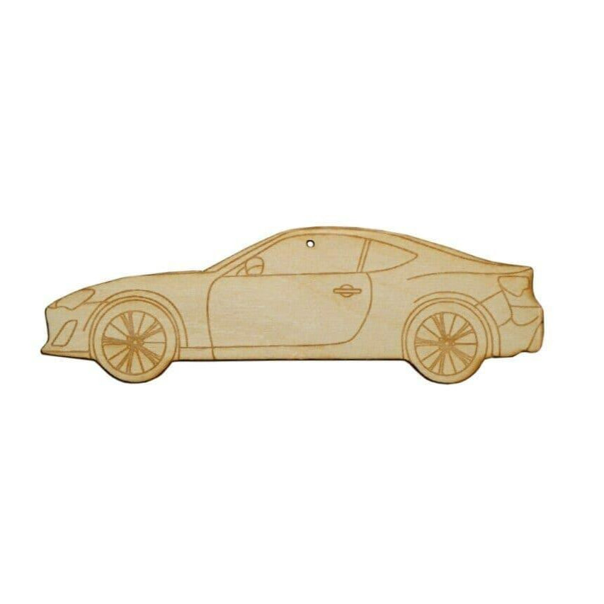 ZSPEC Laser-Engraved Wood Ornament, Style: Subaru BRZ/Scion FRS, ~5" - ZSD-192364-  DRIVEN - 1