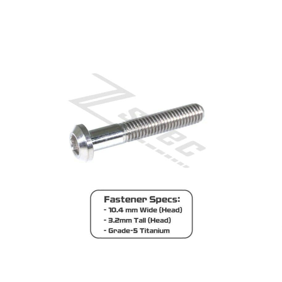 ZSPEC M6-1.0x35mm Dress Up Bolt® Fastener, Angled Head, Titanium Grade-5, Per Each - ZSD-006432-ZSD-006449-ZSD-006456-ZSD-006463-ZSD-006470-  DRIVEN - 2