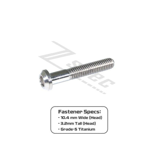 ZSPEC M6-1.0x35mm Dress Up Bolt® Fastener, Angled Head, Titanium Grade-5, Per Each - ZSD-006432-ZSD-006449-ZSD-006456-ZSD-006463-ZSD-006470-  DRIVEN - 2